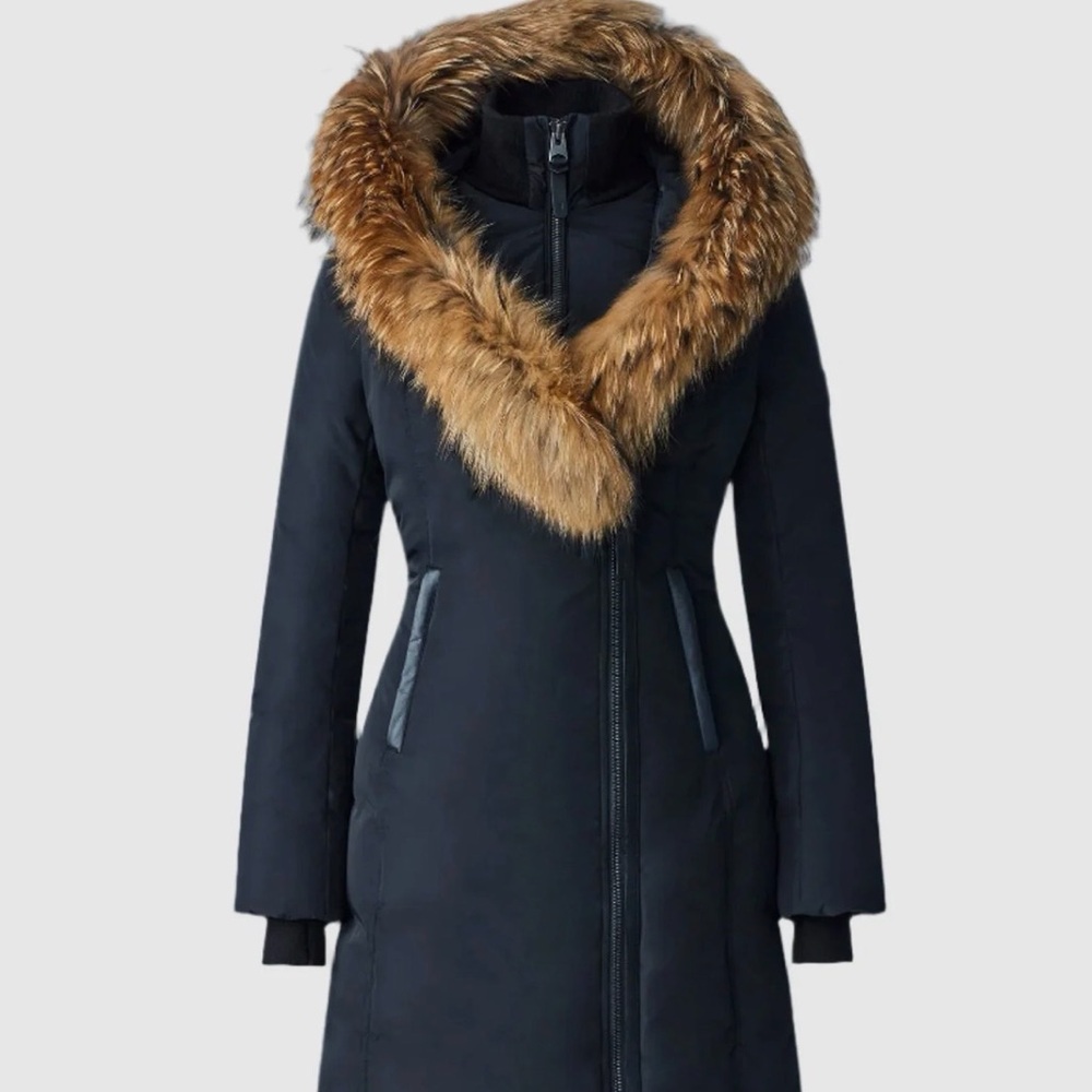Mackage Kay Down Coat with Natural Fur Collar